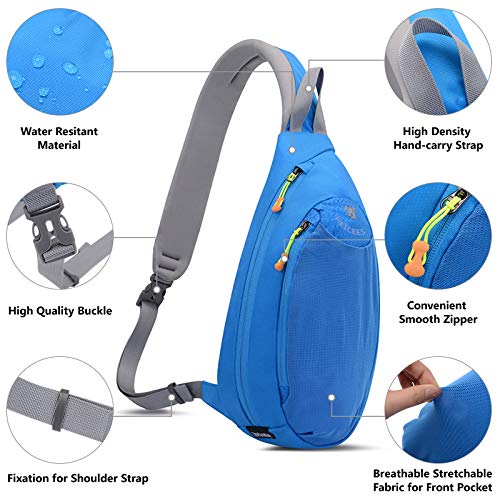 Peicees Sling Bag For Women Men Sling Backpack Crossbody Chest Shoulder Bag #TOP1