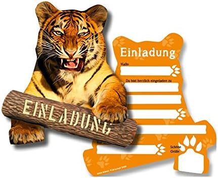 Dh Konzept Lot De 6 Cartes D Invitation Motif Tigre Pour Anniversaire D Enfant Ou Anniversaire De Mariage Du Zoo Pour Fete D Anniversaire D Enfant Animaux Sauvages Amazon Fr Cuisine Et Maison Dh Konzept Lot De 6 Cartes D Invitation Motif Tigre Pour Anniversaire D Enfant Ou Anniversaire De Mariage Du Zoo Pour Fete D Anniversaire D Enfant Animaux Sauvages Amazon Fr Cuisine Et Maison