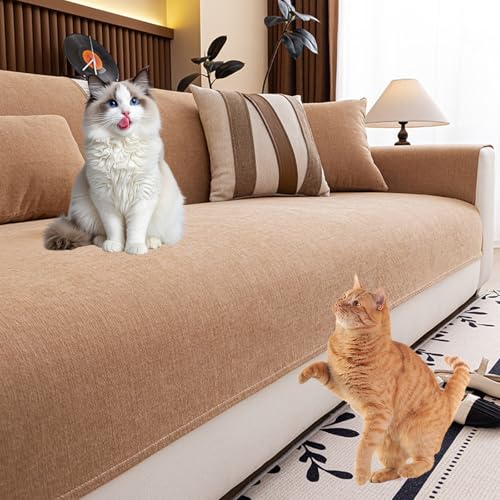 Housse de canapé antidérapante pour protéger des griffes de chat