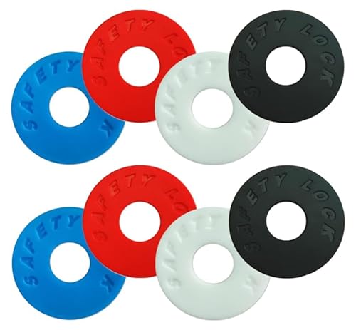 ギターストラップロック ガスケット ギター アクセサリー 安全ストラップロックワッシャー シリカゲル 製 滑り止め 落下防止 ストラップ ブロック フェンダー ストラップ ロック ギター ベース 滑り止め 楽器パーツ 取り付けが簡単 4色入り 8個セット