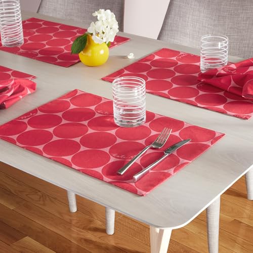 Sets de table en coton lavable Kate Spade Joy Dot pour sublimer vos dîners de fête