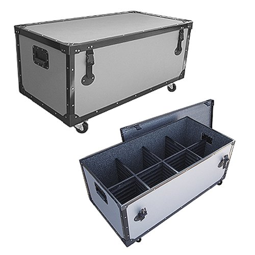 Lighting 8 in 1 Tuffbox Road Case - 1/4 Ply Medium Duty for Par 64 or LEDs