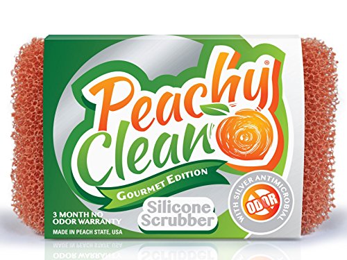 Peachy Clean Silicone Scrubber with Silver-Ion Technology