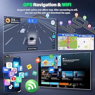 Car Radio for Chevy Malibu 2011 2012 2013 2014 2015 Stereo, 9‘’ Touch Screen Head Unit for Malibu Android Radio Bluetooth, with Carplay Android Auto, GPS, WiFi, HiFi, Split Screen, SWC, Backup Cam