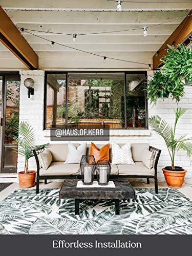 Brightech Ambience Pro - Waterproof, Solar Powered Outdoor String Lights - 48 Ft Vintage Edison Bulbs Create Bistro Ambience On Your Patio - Commercial Grade, Shatterproof - 1W LED, Warm White Light