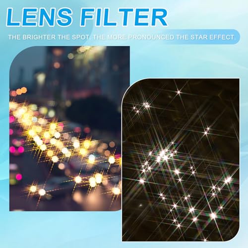 Filtro de estrella variable 58mm sourcing map para fotografía nocturna 4