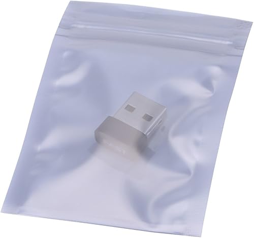 Miniatura 2 de Bolsa antiestática, 100 unids/set 2.4x3.5 in antiestática resellable Ziplock bolsa de almacenamiento para accesorios electrónicos para baterías