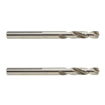MaxTool 2PCs 1/4" x 3-1/16" Overall Length HSS Pilot Drill BITS STUB Drills Short for holesaw arbors up to 1.5" Cut-Depth; BA02W06R1030P2
