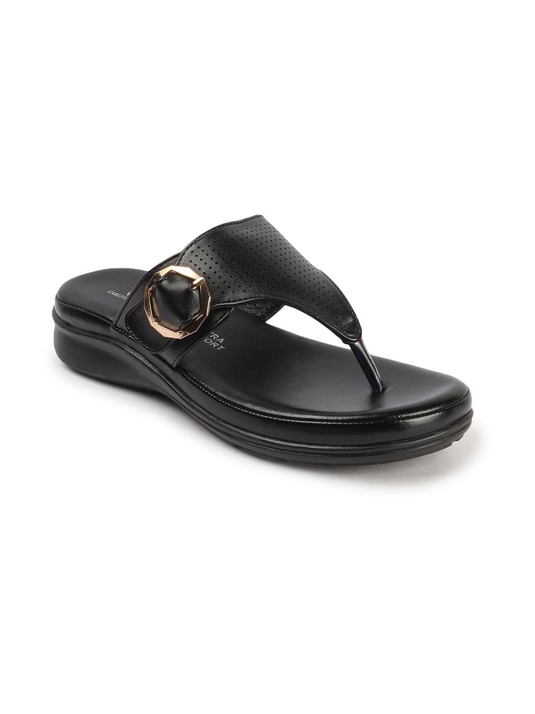 Carlton London Women Black Comfortable Thong Sandal for Casual Wear, Party and Formal Wear with Platform Heels (39) (B0DCVXKLQZ) Amazon Price History, Amazon Price Tracker