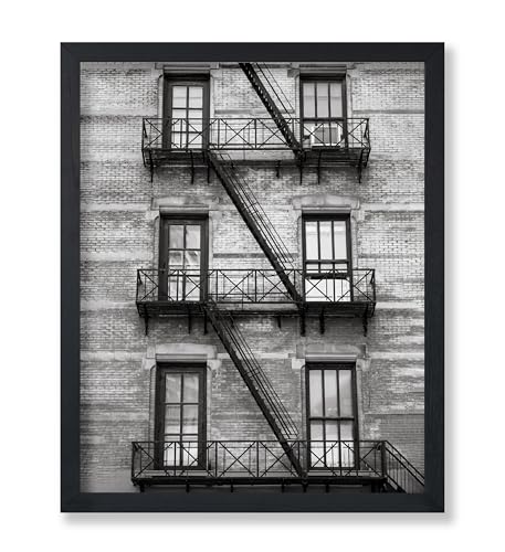 Monem Art Stairway on Manhattan Building Poster - Fire Escape