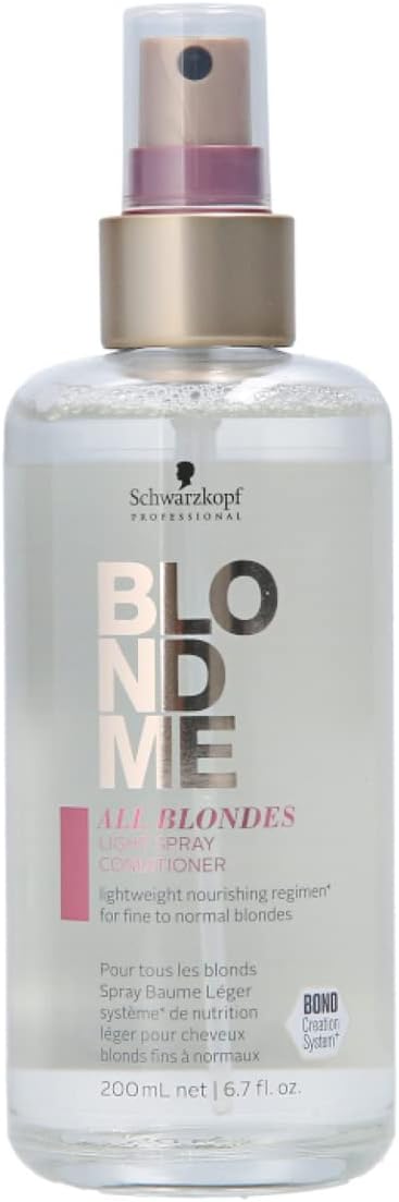 BlondMe All Blondes Light Spray Conditioner 6.76 Fl Oz – Detangles and Softens Fine to Normal Blonde Hair