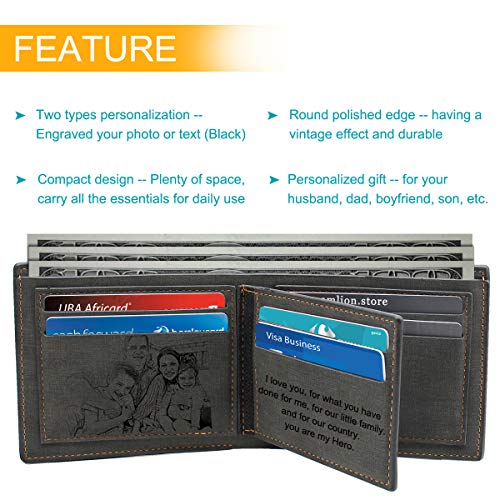 Photo Wallet, Personalized Photo Wallet, Custom Engraved Wallets for Men Personalized Gifts2