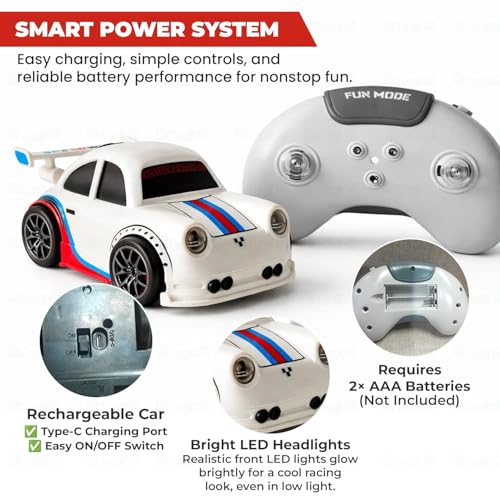 Image of Magicwand R /c Rechargeable【 3 Functions in 1】 Miniature Lane Following,Follow an Object,Run Away from Objects Car【Pack of 1】【Multi-Colored】