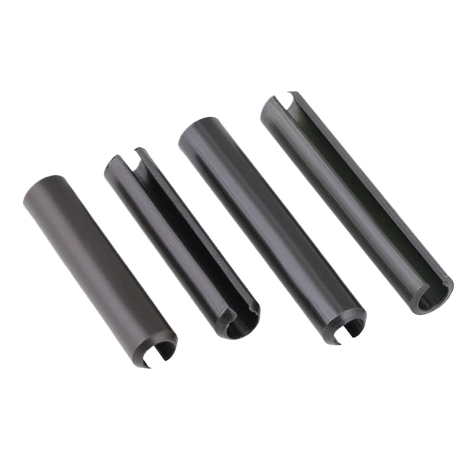Goupilles à ressort fendues M16 – Goupilles fendues en acier au carbone noir for le positionnement et la fixation(M16x100mmx5pcs)