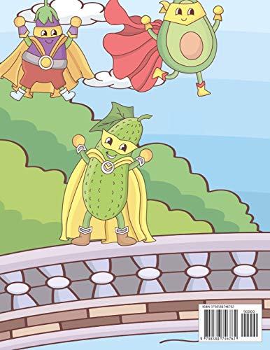 Veggie Superheroes and Insect Invaders Coloring Book: Superhero Veggies Battle Invading Insects