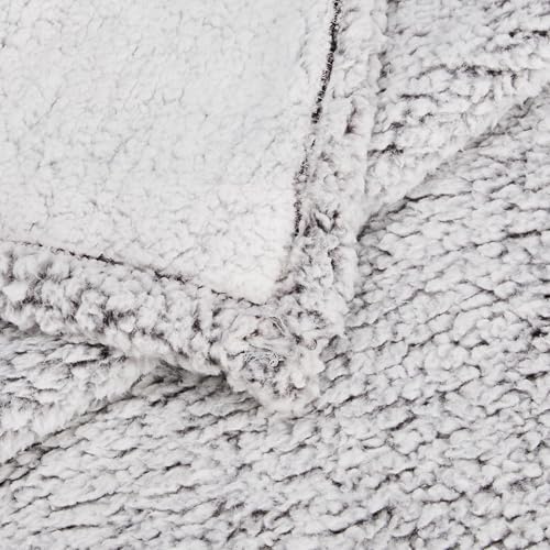 Image of amazon basics Polyester Double Bed Sherpa Blanket (270 GSM) | Single Layer (Black)