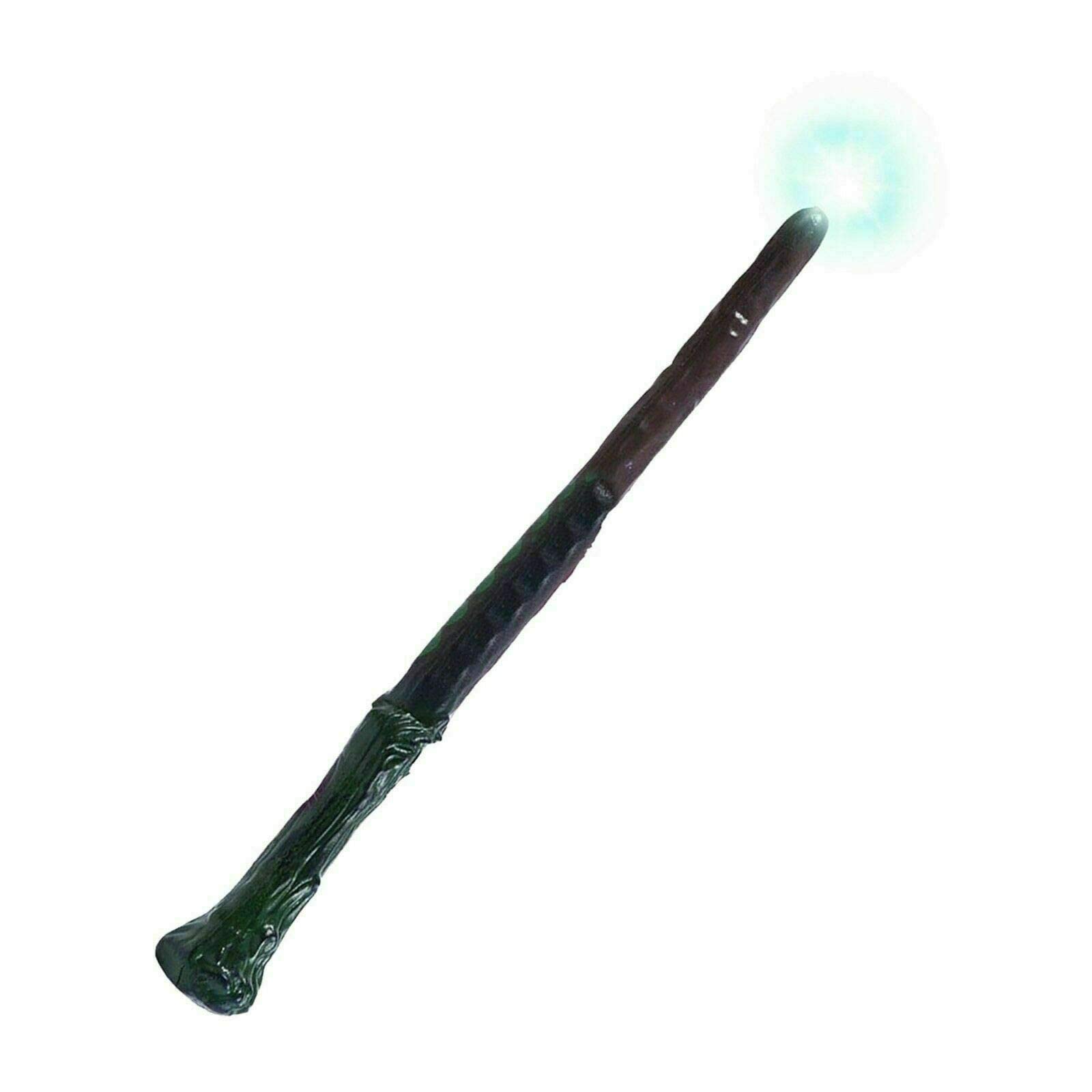 RARAAWizard Magic Wand Light Up With Sound Boys Wooden Look, Green/Grey, One Size