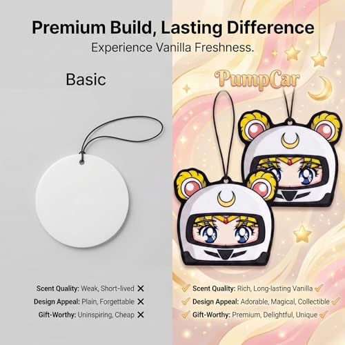 Image of PumpCar 2 pieces double-sided Moon Racer helmet hanging cartoon Vanilla-scented funny car air freshener Cool hanging for rearview mirror Car Interior Accessories Gifts