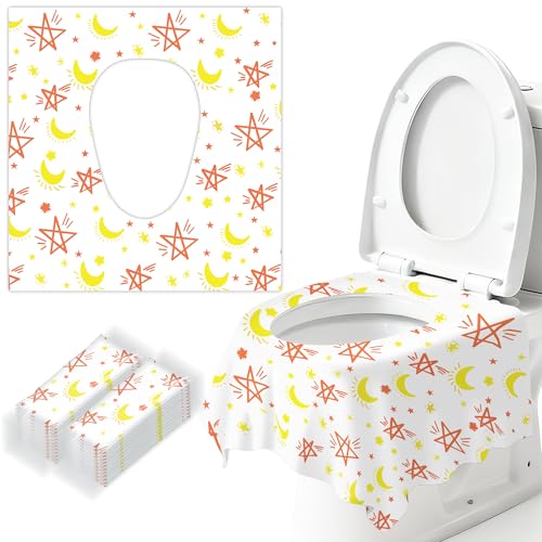 20 Pack Toilet Seat Covers for Kids Toilet Seat Covers Disposable -Extra Large Waterproof Individually Wrapped Portable Travel Pack for Toddlers Potty Training Public Restroom Airplane Trip