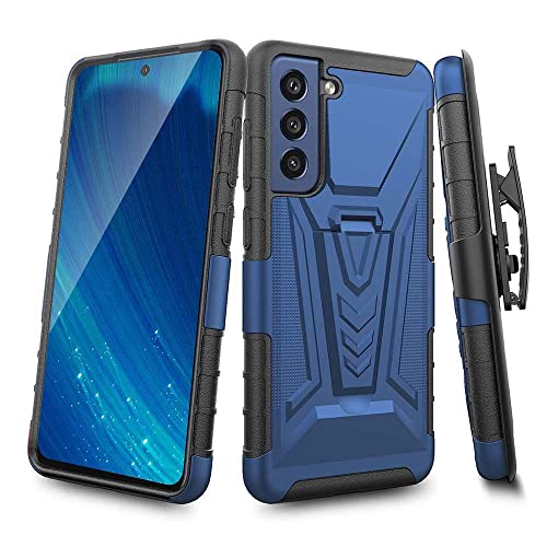 Rome Tech Belt Clip Holster Case for Samsung Galaxy A03s [SM-A037F] Dual Layer Shockproof Cell Phone Cover with Kickstand - Heavy Duty Galaxy A03s Phone Case with Clip On - Black