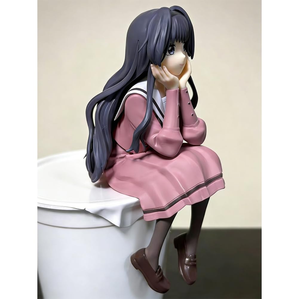 Zhongkaihua Kaoruko Waguri Figura Waguri-san Action Figure 14 cm Seduta in Posa Anime Girl PVC Modello da Collezione Statua per Casa Desktop Decor Adulti Fan
