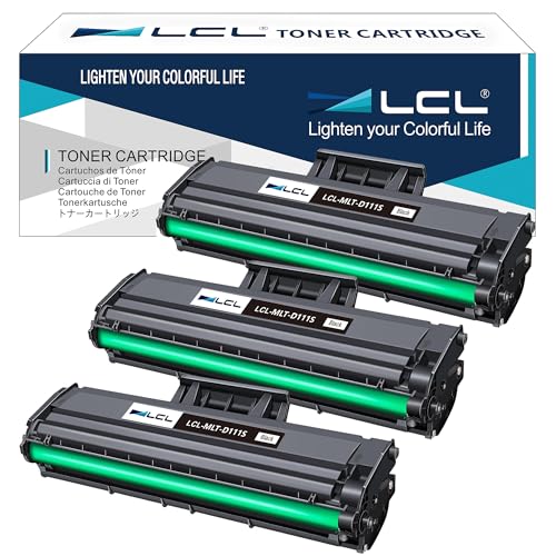 LCL Compatible Toner Cartridge Replacement for Samsung MLT-D111S Xpress M2020 M2022 M2020W M2070W M2070FW M2026 M2026W SL-M2020 SL-M2020W SL-M2022W SL-M2070 SL-2070FW SL-2070W ( 3-Pack Black)
