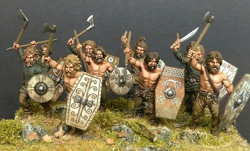 Wargames Delivered - Figuras Plásticas 28mm Guerreros Germánicos miniatura 4