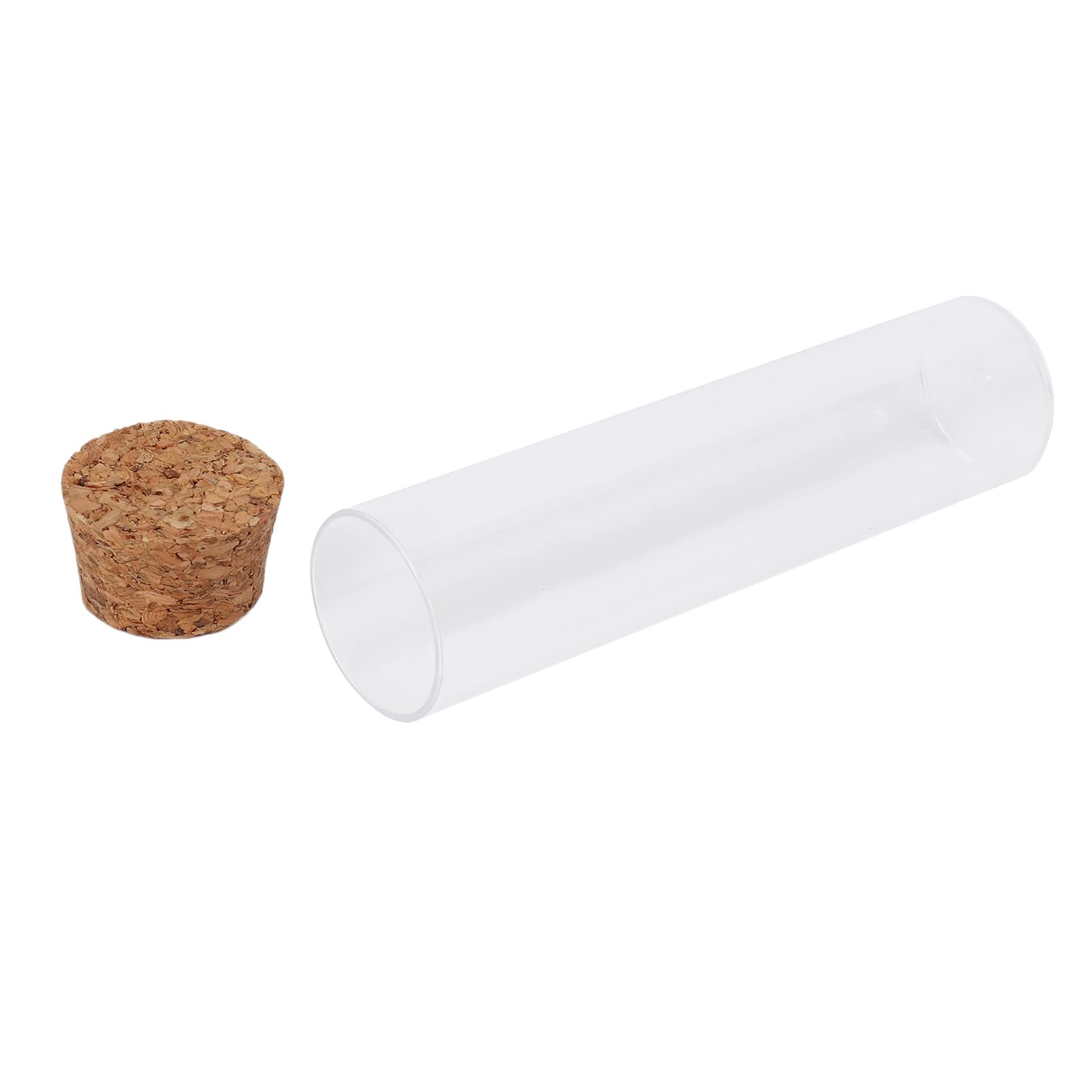 150 Stücke/Pack 25X95mm Tee Plastik Reagenz Glas mit Flachem Boden Drosophila Fläschchen Kultur RöHrchen mit Kork Stopfen