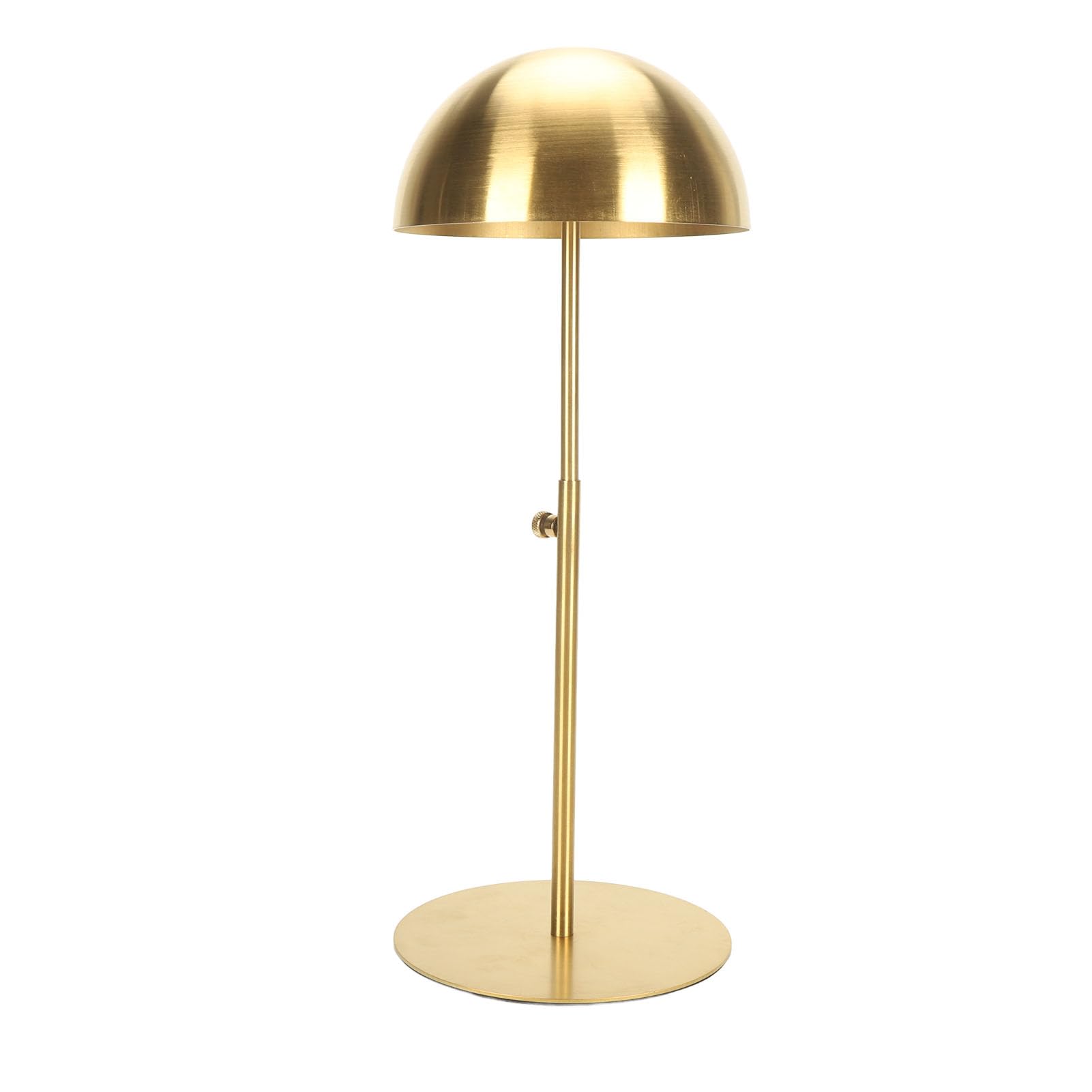 Qcwwy Espositore per Cappelli in Acciaio Inossidabile, Supporto per Cappelli Portatile Regolabile in Altezza Supporto per Testa per Parrucche Antiscivolo Antiruggine per Riporre (GOLD)
