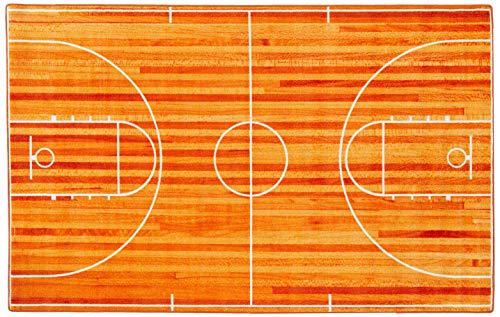 Basketball Court Themed Rug