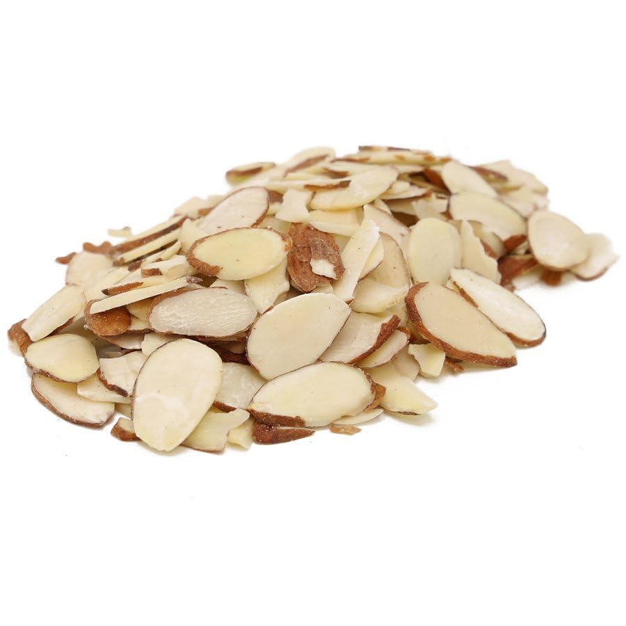 C.J. Dannemiller Sliced Almonds, Bulk 25 LB Box, Sliced RAW Almonds Perfect for Snacking, Baking, Cooking