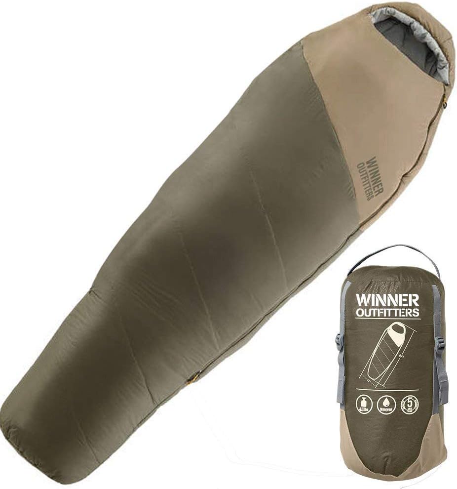 Mummy Sleeping Bag with Compression Sack, It's Portable and Lightweight for 3-4 Season Camping, Hiking, Traveling, Backpacking and Outdoor