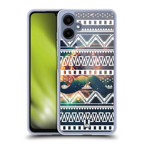 Head Case Designs Moustache Aztèque Nébuleuse Tribale - Motifs Coque en Gel [Protection de Qualité Militaire] Compatible avec Samsung Galaxy A06 4G / 5G