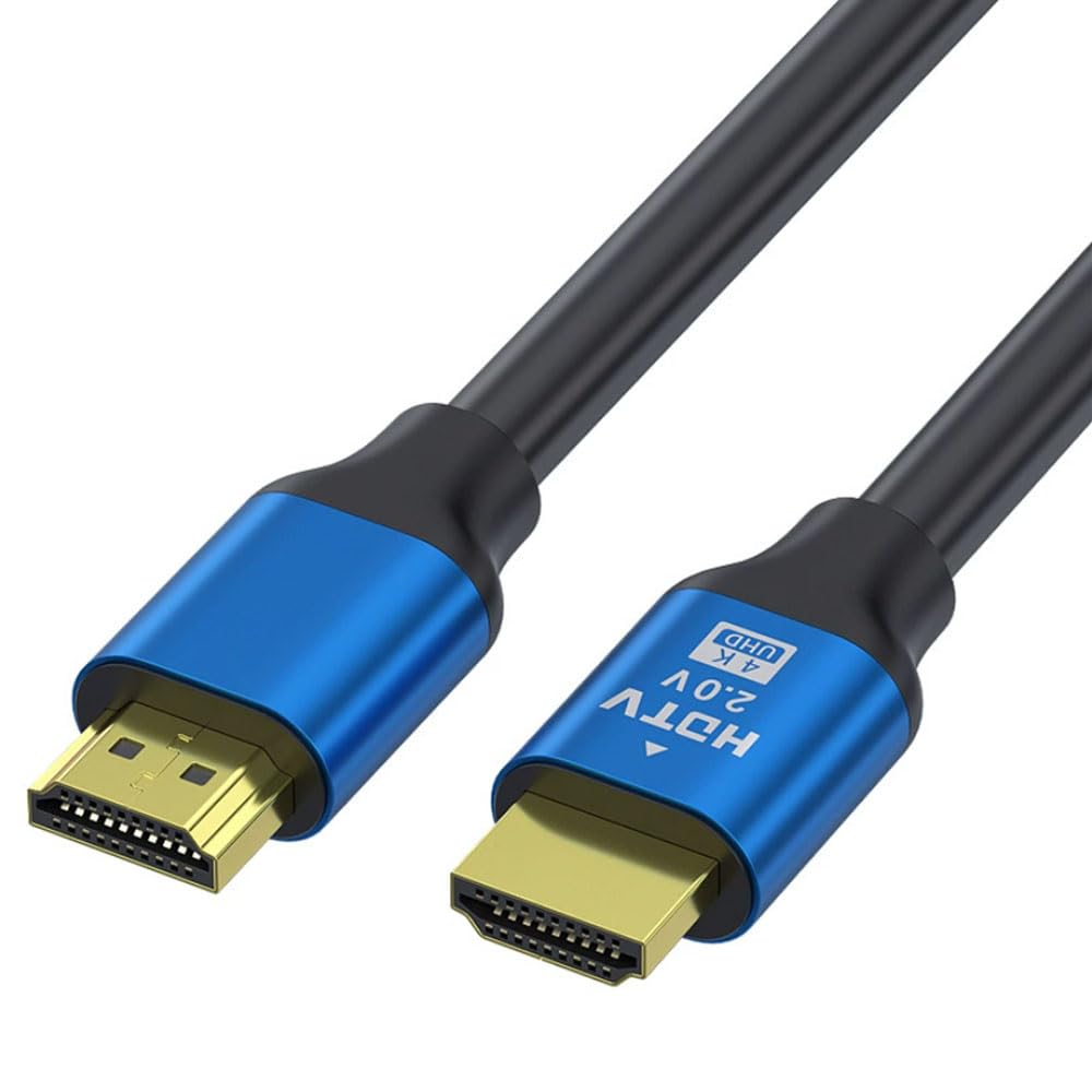 1 x kabel HDMI o wysokiej prędkości 2.0, kabel do telewizora, monitora, 4K / 60 Hz, HDMI 2.0, aluminiowa obudowa (20 m)