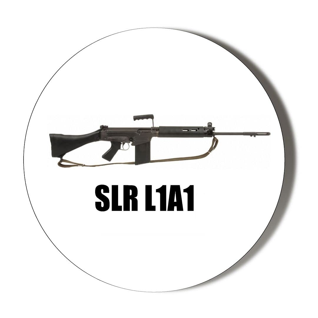 Gift Insanity White Slr L1a1 Rifle 45Mm Fridge Magnet