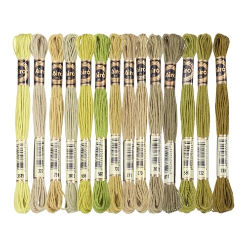 Image of PATIKIL 14 Skeins Embroidery Floss, Polyester Embroidery Threads Bracelets String for Cross-Stitch Hand Embroidery, Multicolored Gray