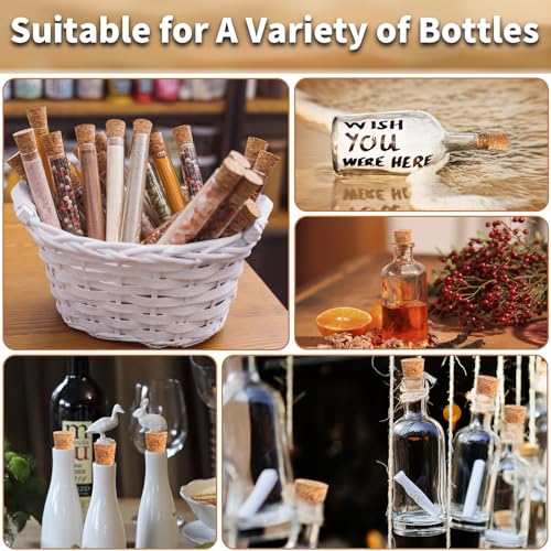 Image of Wine Corks, Natural Soft Wood Wine Bottle Corks, Leakproof Tapered Corks, 20 Pack Wooden Replacement Wine Stoppers for Wine Beer Liquor Bottles, DIY Crafts