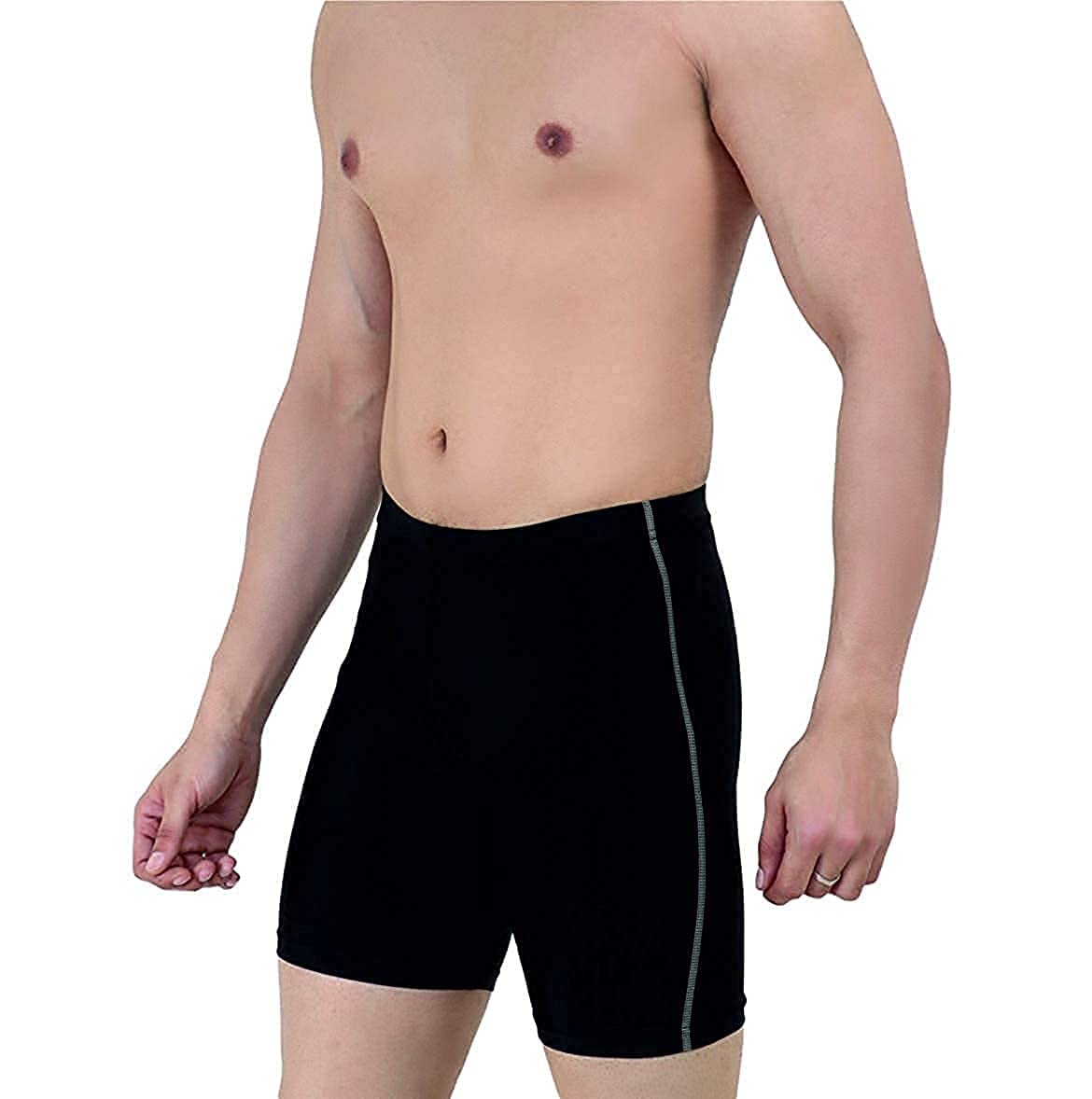 Sport Shorts Compression Men's Skin Regular Fit Shorts Black-picture-54