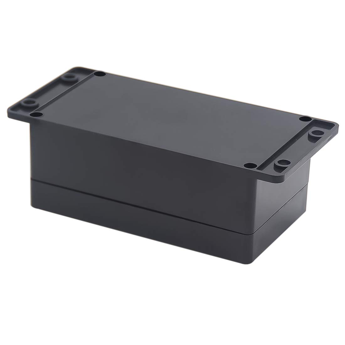 Zulkit Junction Box ABS Plastic Dustproof Waterproof IP65 Universal Electrical Boxes Project Enclosure with Fixed Ear Black 6.22 x 3.54 x 2.36 Inch (158 x 90 x 60mm)(Pack of 2) image 3