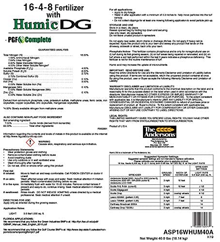 The Andersons Professional PGF Complete 16-4-8 Fertilizer with Humic DG 10,000 sq.ft.