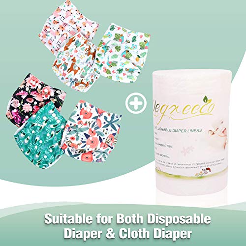 Wegreeco WE-BFL01-CA Viscose Made From Bamboo Unscented Diaper Liners,Fragance Free And Chlorine Free thumb #4