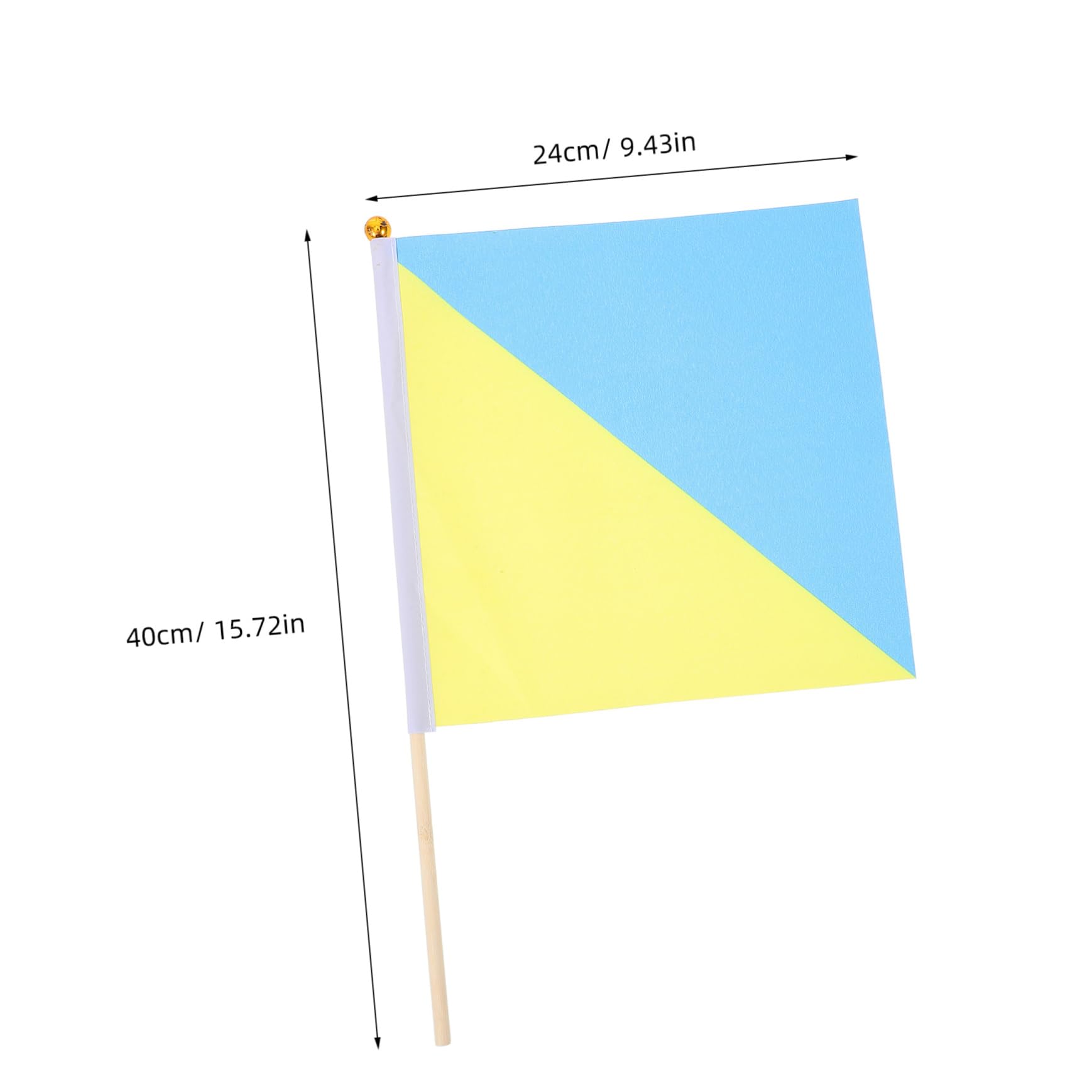 FUNOMOCYA 4Pcs Signal Flags with Thick Poles Commanding Signal Flags for Race Conducting and Performances