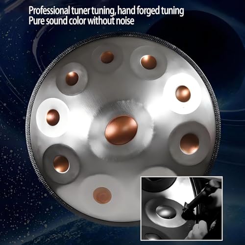 Steel Tongue Drum 18 pulgadas 9 notas negro miniatura 7