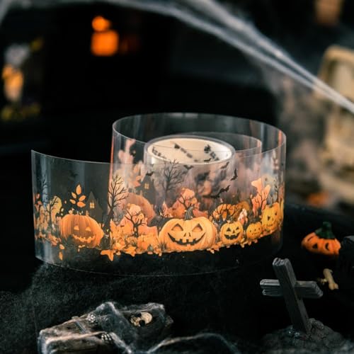 Image of Gothic Scrapbook Tape Stickers,6 Rolls PET Washi Tape for Scrapbooking,Journaling,Junk Journal,Planner,DIY Arts Crafts(Dance Party)