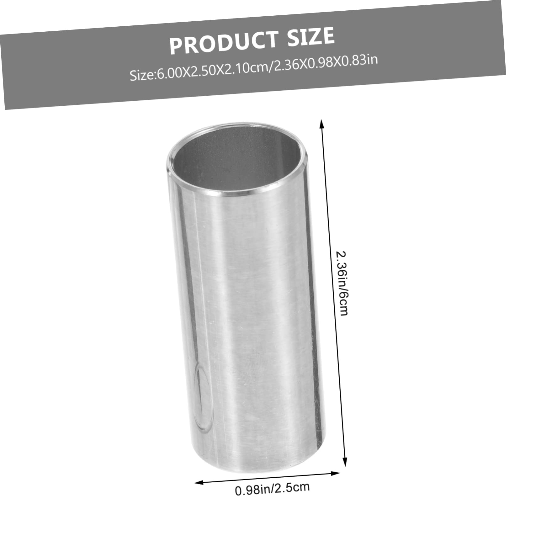 GOOHOCHY 2 Pcs Guitar Slide Durable Sliders for Electric Acoustic Guitars Compact Design for Easy Portability for Musicians Seeking Versatile Performance