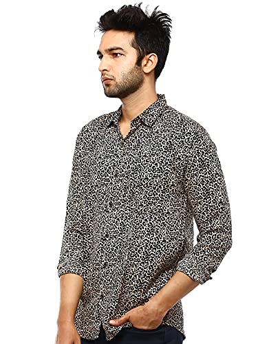 Easy 2 Wear ® Men Lepord Print Shirts Plus Size - Full Sleeves (S to 5XL) Comfort/Regular FIT Shirts