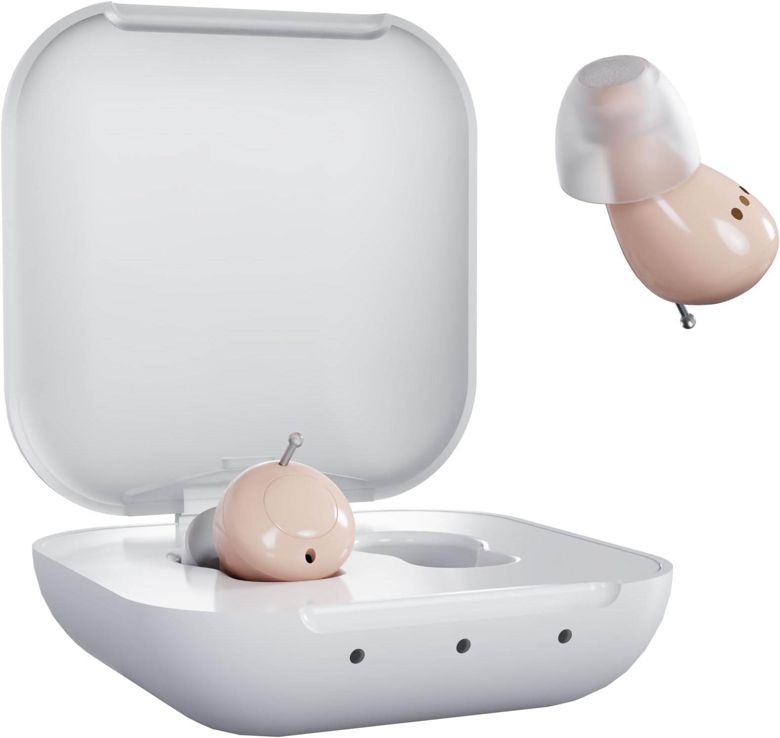 Audien Hearing ATOM 2 Wireless Rechargeable OTC Hearing Aid, Premium Comfort Design & Nearly Invisible