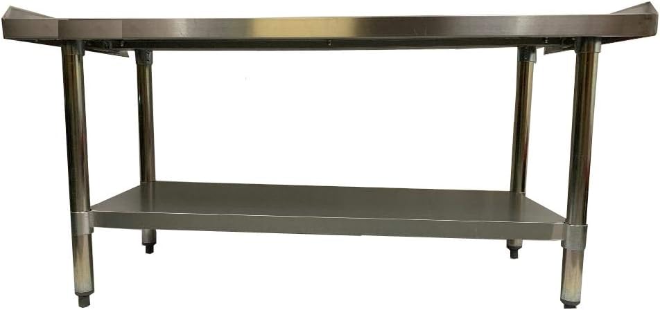 KPS Heavy Duty Stainless Steel Equipment Grill Stand 30” x 30” | NSF Certified | Commercial Grade Table for Grills, Fryers & Countertop Equipment | Adjustable Undershelf