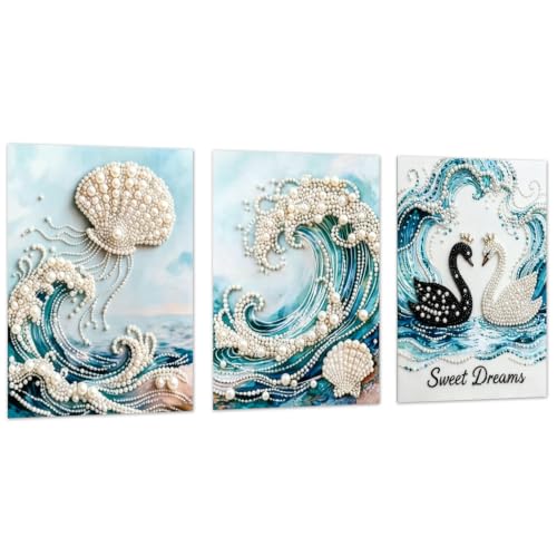 Peinture diamant perles de plage : relaxez-vous à la maison avec 3 kits d'art créatif