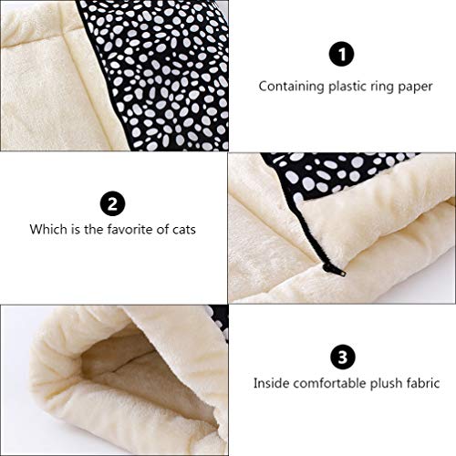 POPETPOP Grande Cama de Gato Pequeno Animal de Estimação Ninho Quente de Pelúcia Gatinho Cama de Dor